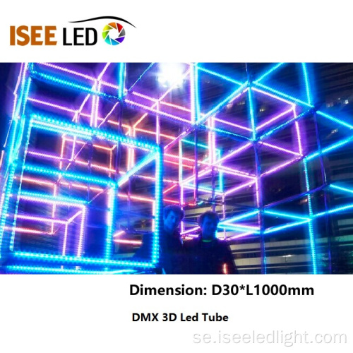 DMX 3D Meteor Tube Light För Club Lighting